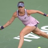 Belinda Bencic: un premier tour parfaitement maîtrise à Dubai. KEYSTONE/EPA/ALI HAIDER